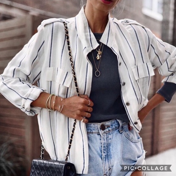 Rails Rowen Coco Stripe Jacket SZ L - Picture 3 of 5